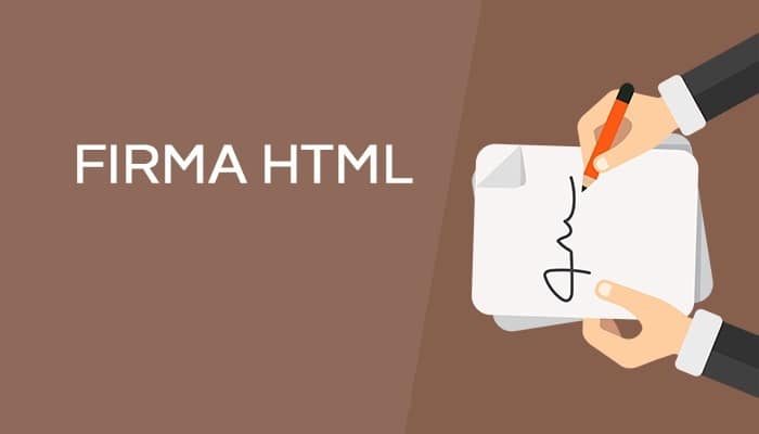 crear una firma html