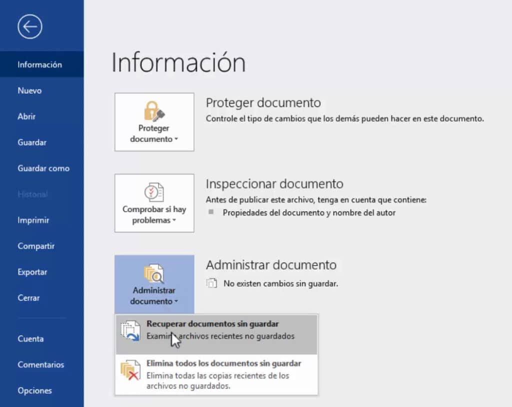 Como Recuperar Un Archivo De Word Guardado Sobre Otro